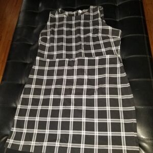 Old Navy Black and White Checkered Pencil Dress
